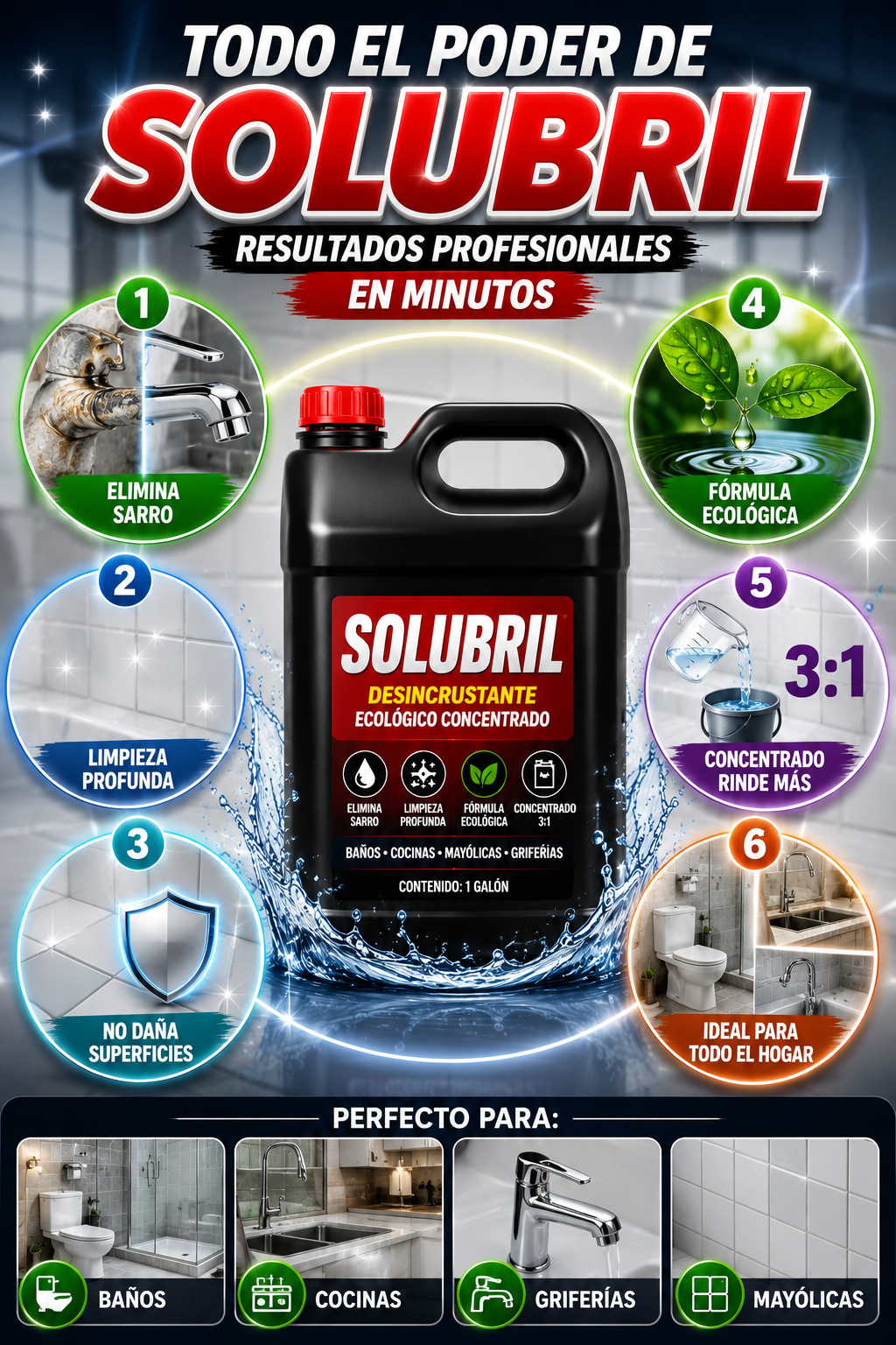 Solubril (Solución en Limpieza Potente)