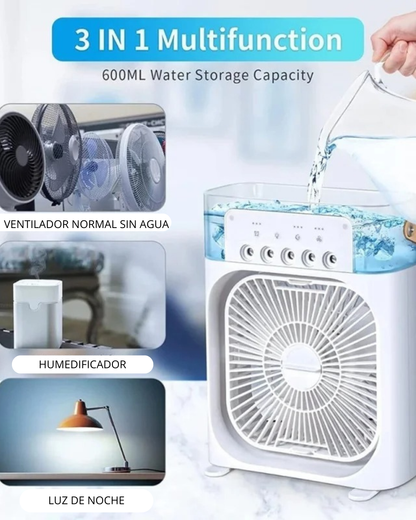 Mini Ventilador Humedificador 3 en 1